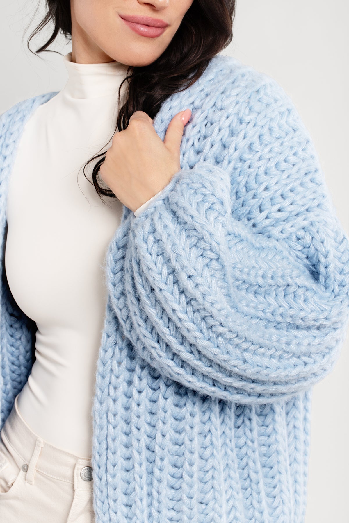 Chunky Knit Oversized Cardigan Sweater for Women - Soft Cozy Winter Sweater - Perfect for Fall & Winter Layering, Lounging at Home, and Coffee Dates