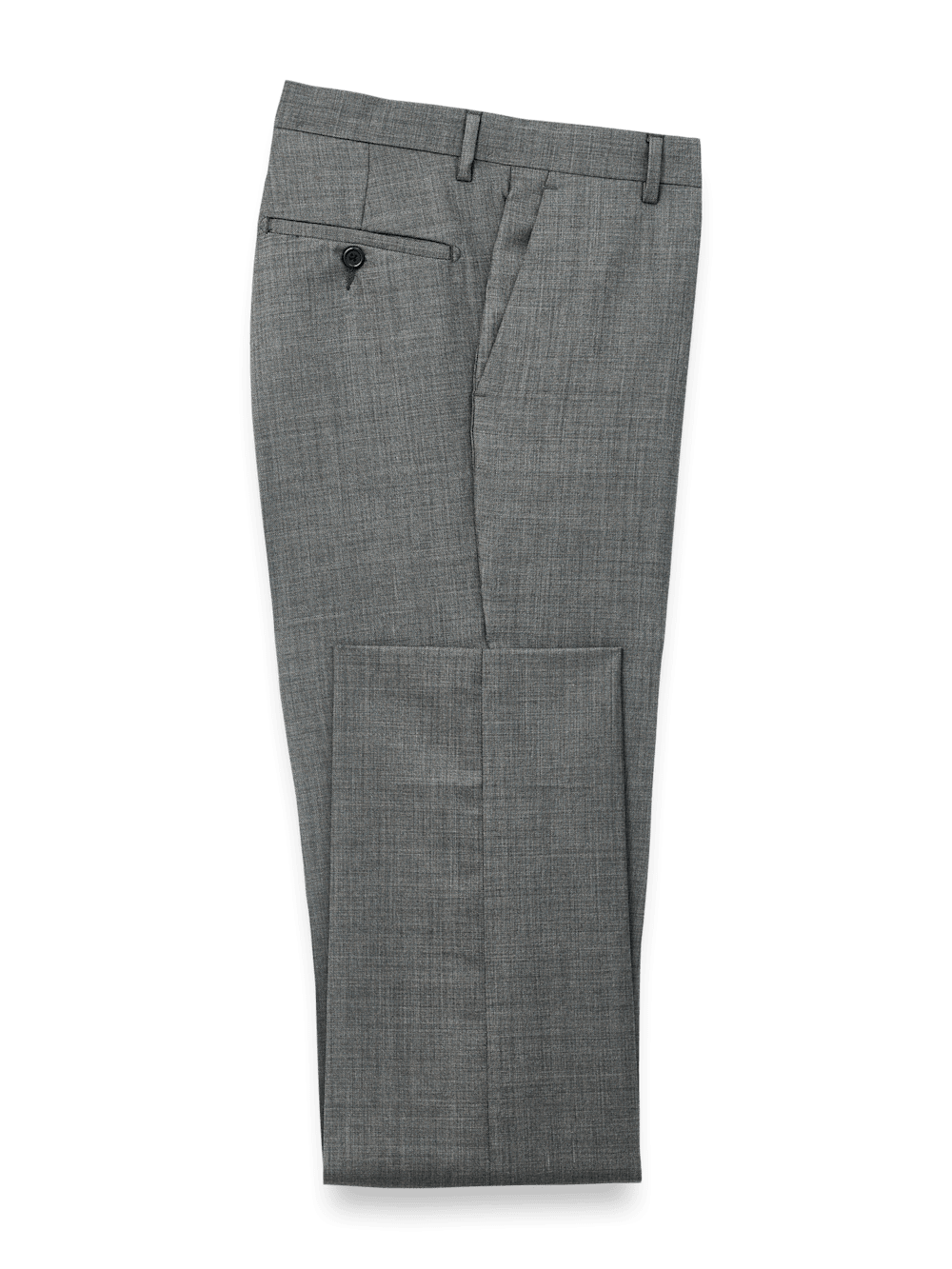 Premium Wool Sharkskin Dress Pants for Men - Charcoal Gray - Formal & Business Attire - Perfect for Office, Weddings & Special Occasions