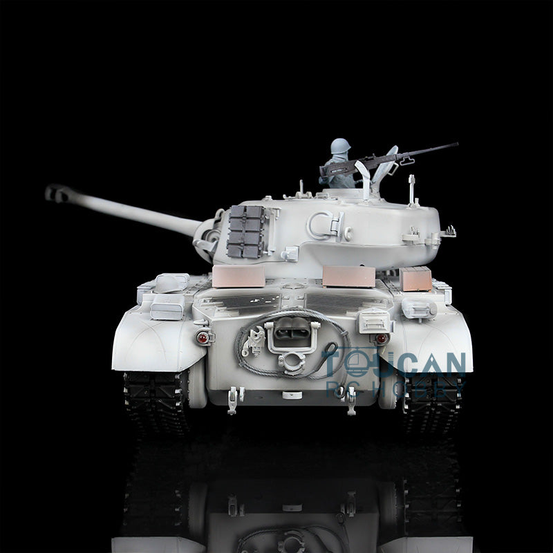Henglong 1/16 Scale 7.0 Channel Radio Control Tank - M26 Pershing RTR RC Tank with 360° Rotating Turret, Engine Sound & Smoke Effect (Ready-to-Run) | Perfect for Military Enthusiasts, Collectors & Outdoor RC Battles