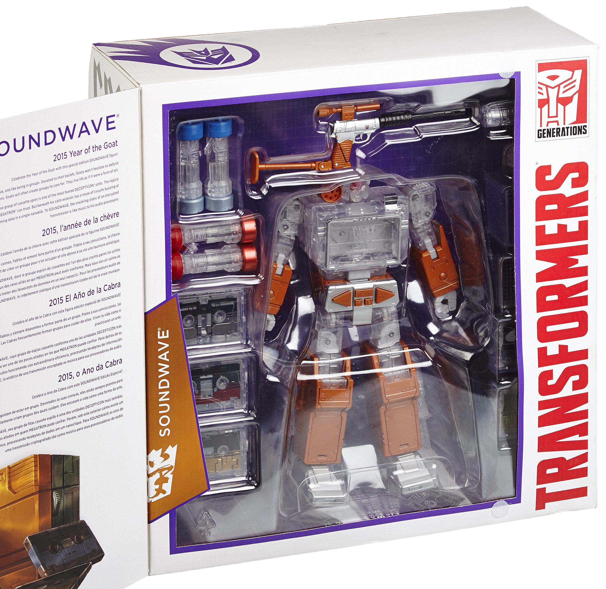 Hasbro Transformers Platinum Edition Year of The Goat Exclusive Masterpiece Soundwave Action Figure - Collectible Robot Toy for Adults & Kids - Perfect for Display, Gifts, and Transformers Fans