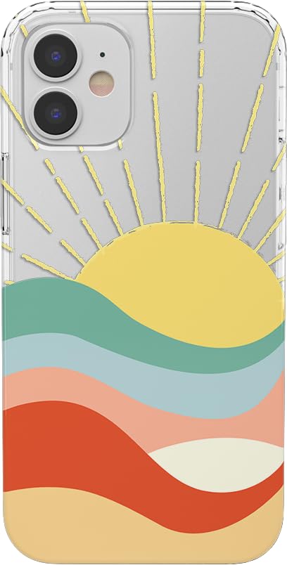Casely iPhone 11 Case - Colorblock Sunset Design | Shockproof Protective Phone Cover for Women | Perfect for Beach, Travel & Everyday Use
