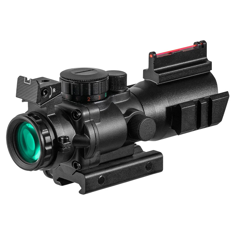 VOMZ 4x32 Riflescope - 20mm Dovetail Mount Tactical Reflex Sight for Hunting, Airsoft & Sniper Rifles | Perfect for Long-Range Shooting & Outdoor Adventures