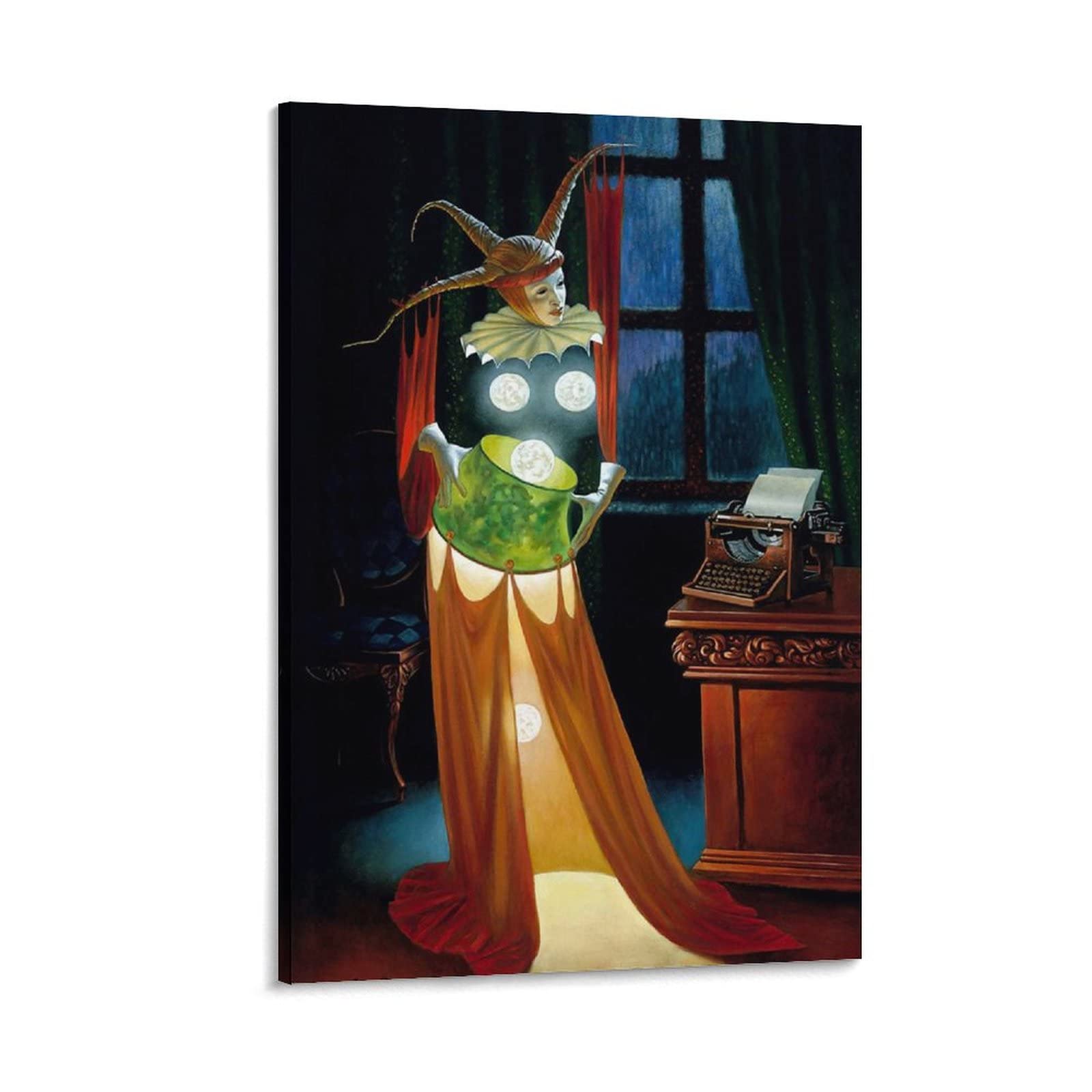 Surrealist Art Posters - Michael Cheval Canvas Wall Art Print 12x18 inches (30x45cm) Framed Style - Perfect for Bedroom Decor, Office Wall Art & Unique Gift Ideas