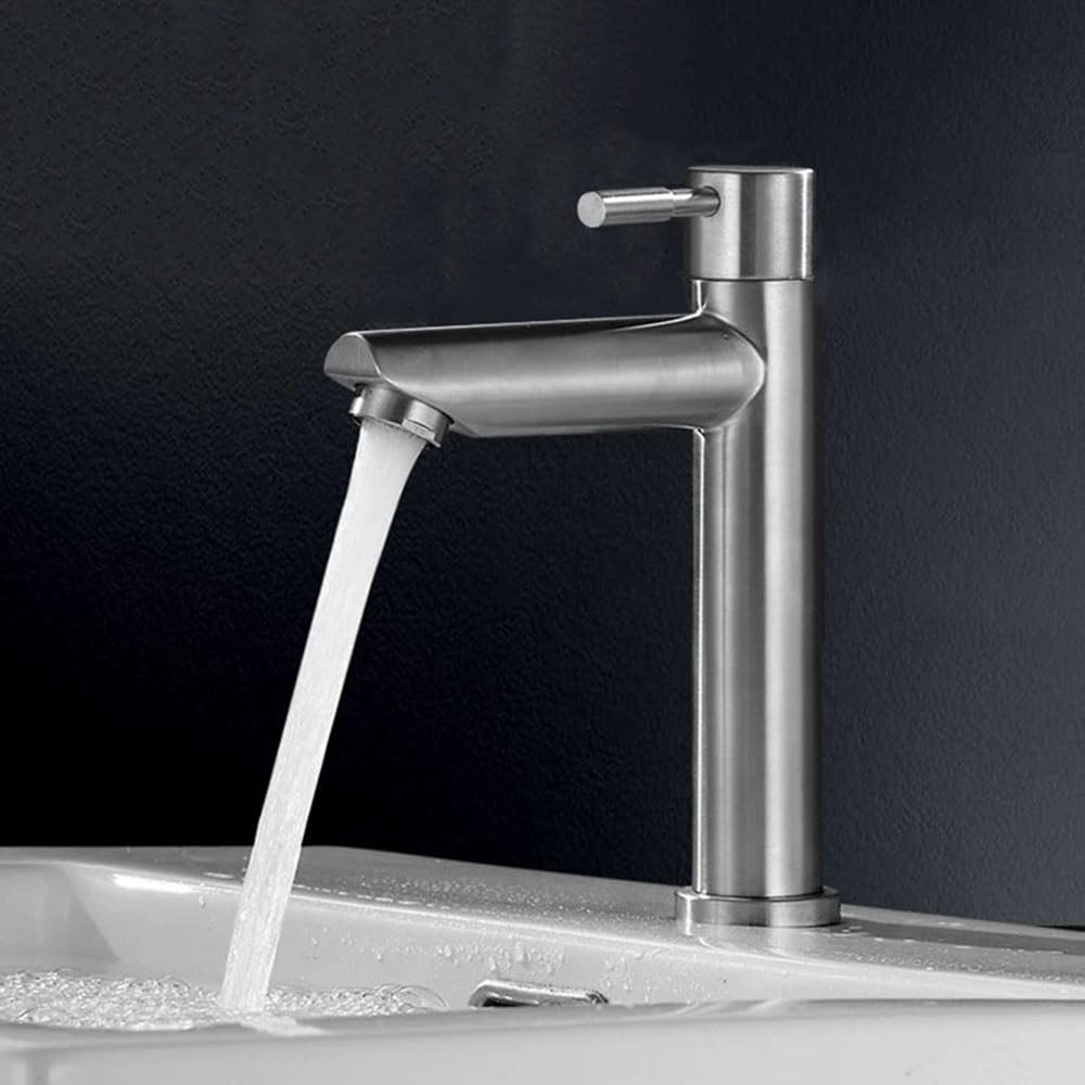 Stainless Steel Wall Mounted Bathroom Sink - 304 Single Bowl Corner Vanity Sink with Faucet, Drain & Towel Bar - Perfect for Small Bathrooms, Powder Rooms & RV Wash Basins