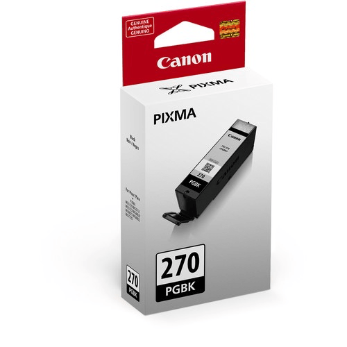 Canon PGI 270 XL High Yield Pigment Black Ink Cartridge - Compatible with Select Canon Printers - Ideal for Home Office & Photo Printing