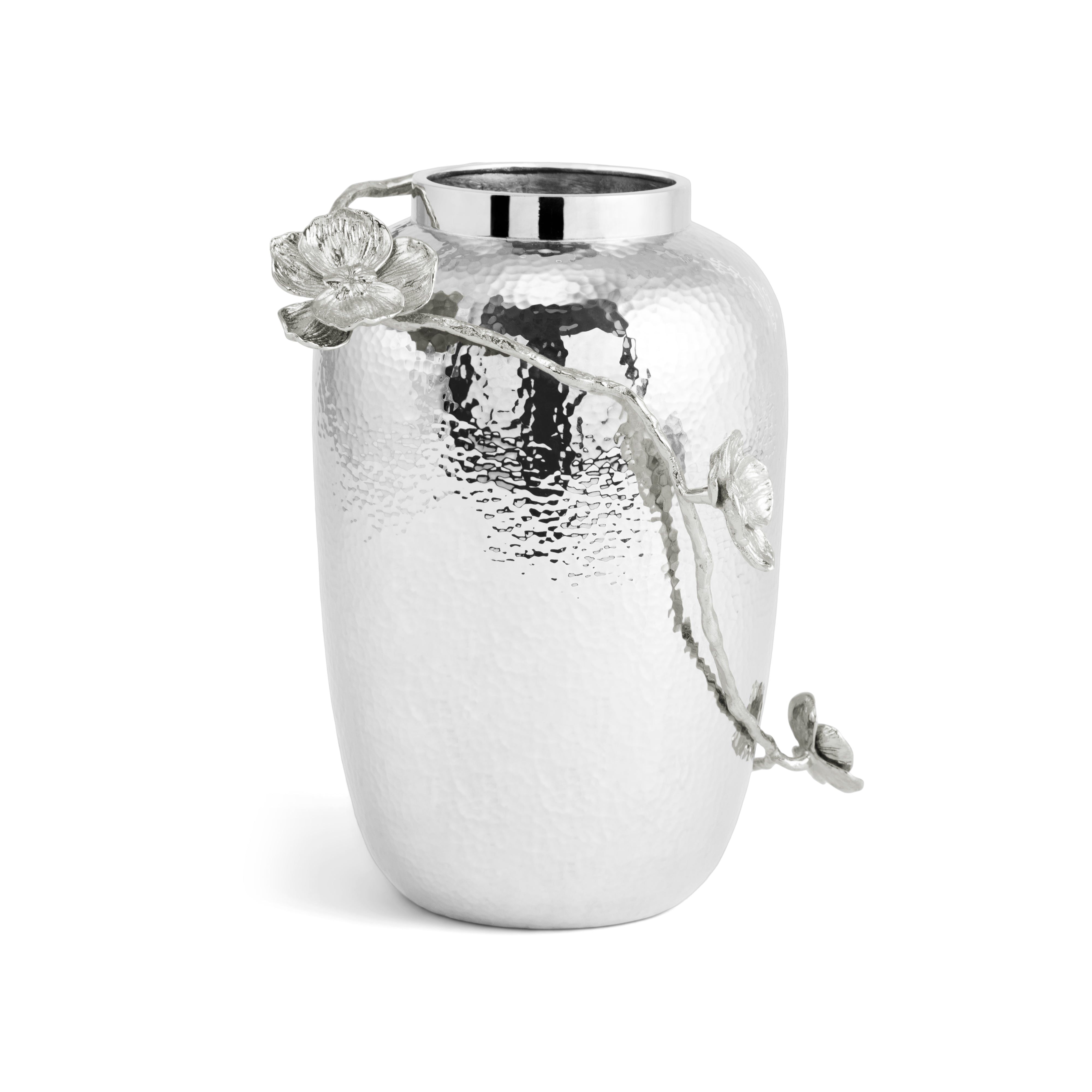 Elegant White Orchid Vase - Modern Ceramic Flower Vase for Home Decor, Wedding Centerpieces & Office Desk Decorations