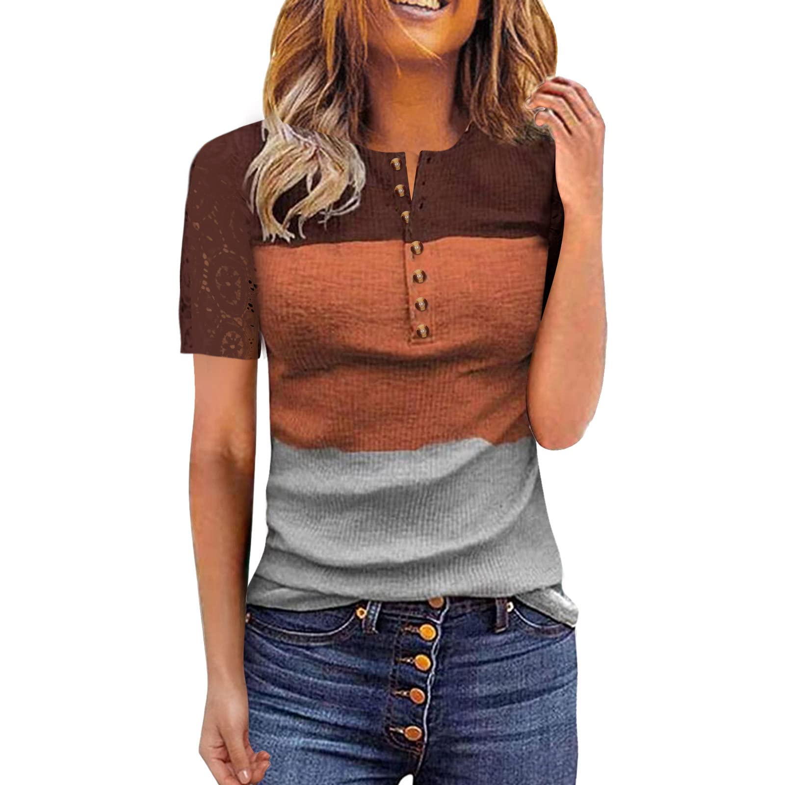 Women's Long Sleeve V-Neck Tunic Tops - Casual Fall Shirts for Women & Teen Girls | Perfect for Layering, Office Wear & Everyday Outfits