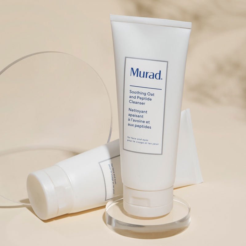 Murad Exasoothe Soothing Oat and Peptide Cleanser - Gentle Face Wash for Sensitive Skin, Hydrating & Calming Facial Cleanser - Perfect for Daily Skincare Routine & Post-Treatment Care