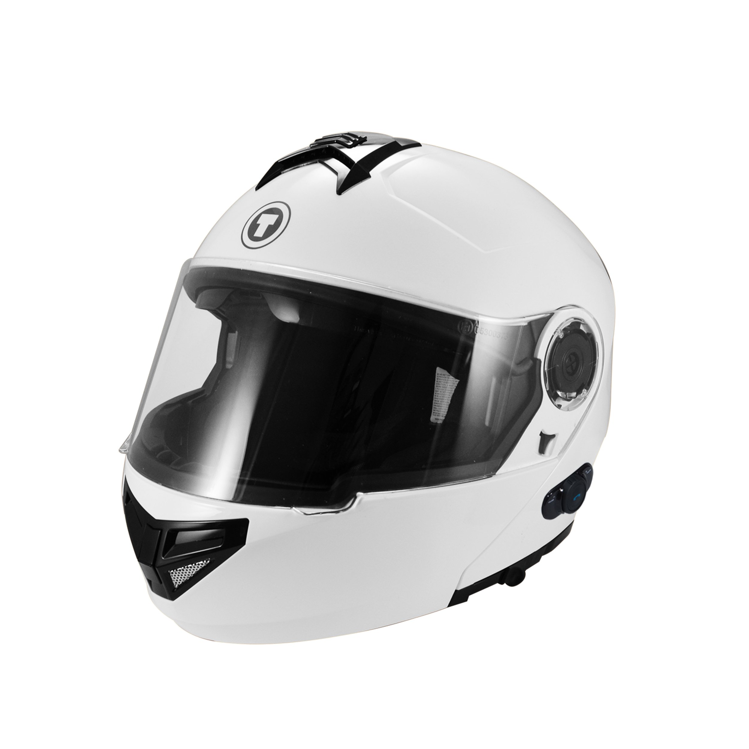 TORC T27B1 FWT RS L T27B Full Face Modular Motorcycle Helmet with Built-in Blinc Bluetooth - Perfect for Long Rides & Commuting