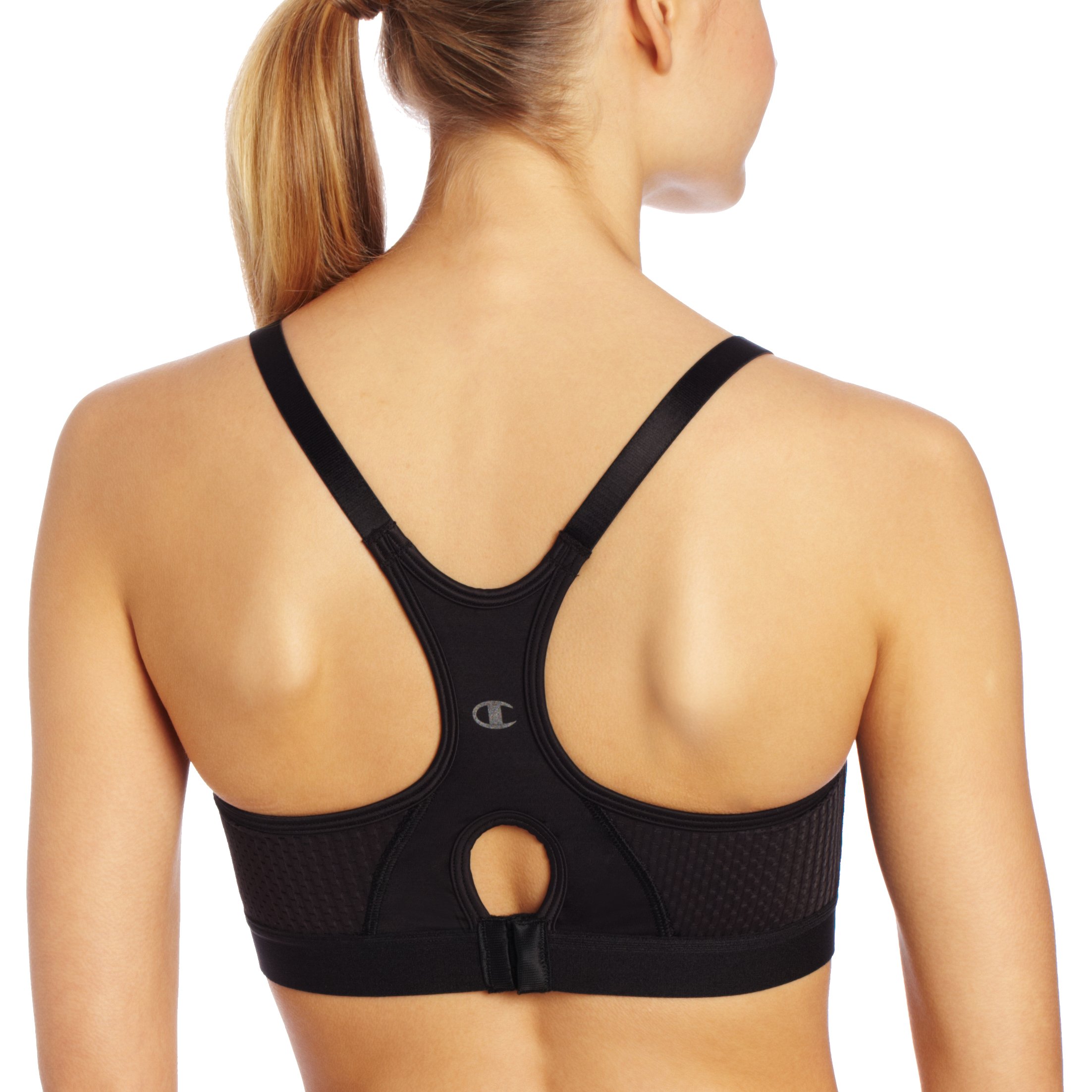 Champion Women's The Show Off Sports Bra - High Support Workout Bra for Running, Yoga & Gym - Moisture-Wicking & Comfortable for Active Lifestyles