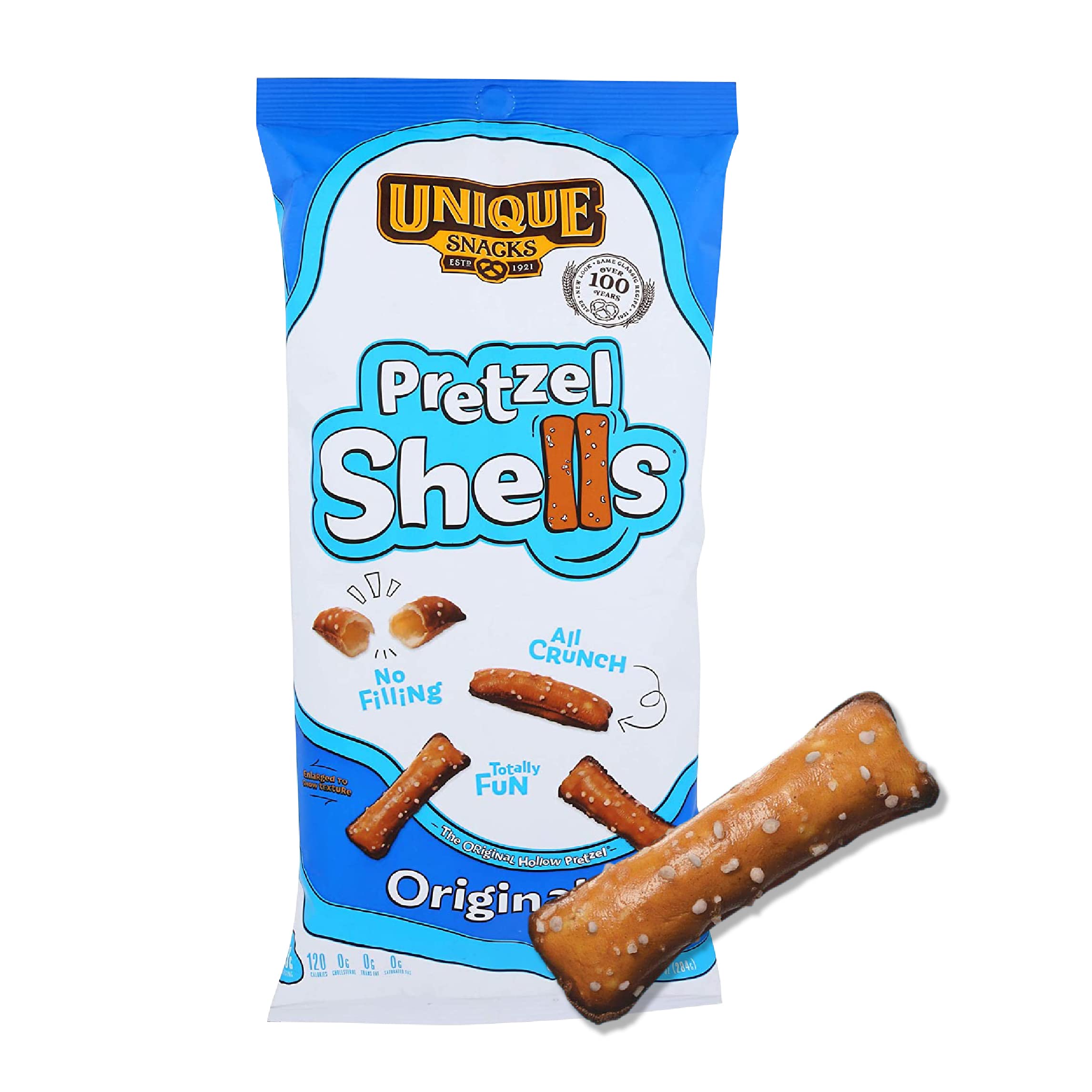 Original Pretzel Shells Snacks - 10 Oz (Pack of 12) | Vegan, Kosher, Non-GMO Baked Pretzels | No Artificial Flavors | Perfect for Parties, School Lunches & Movie Nights
