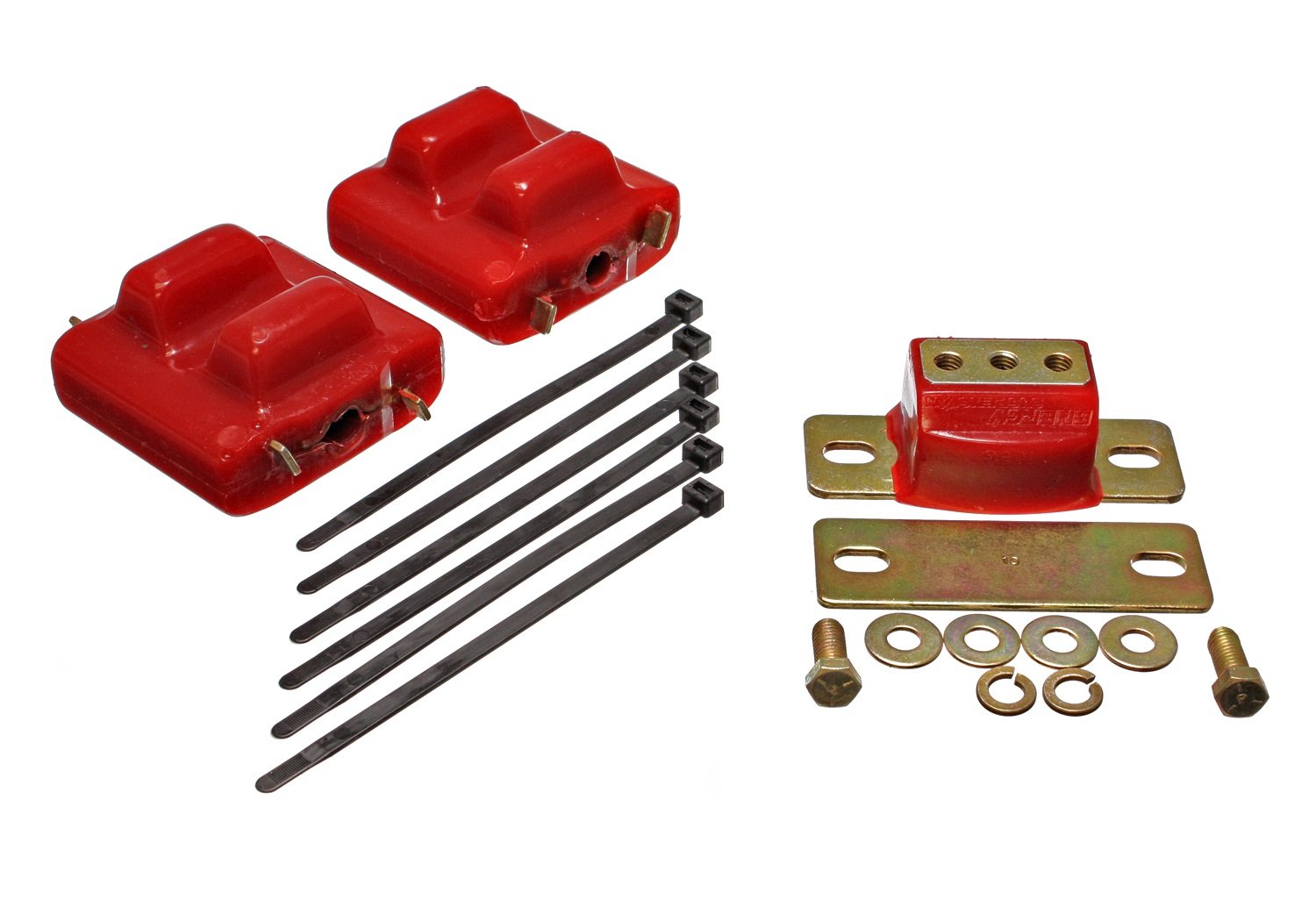 Energy Suspension 3.1128R Complete Engine and Transmission Mount Kit for GM Vehicles - Perfect for Performance Upgrades and Smooth Ride Enhancement