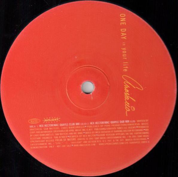 Anastacia - One Day In Your Life Vinyl Record (2x12