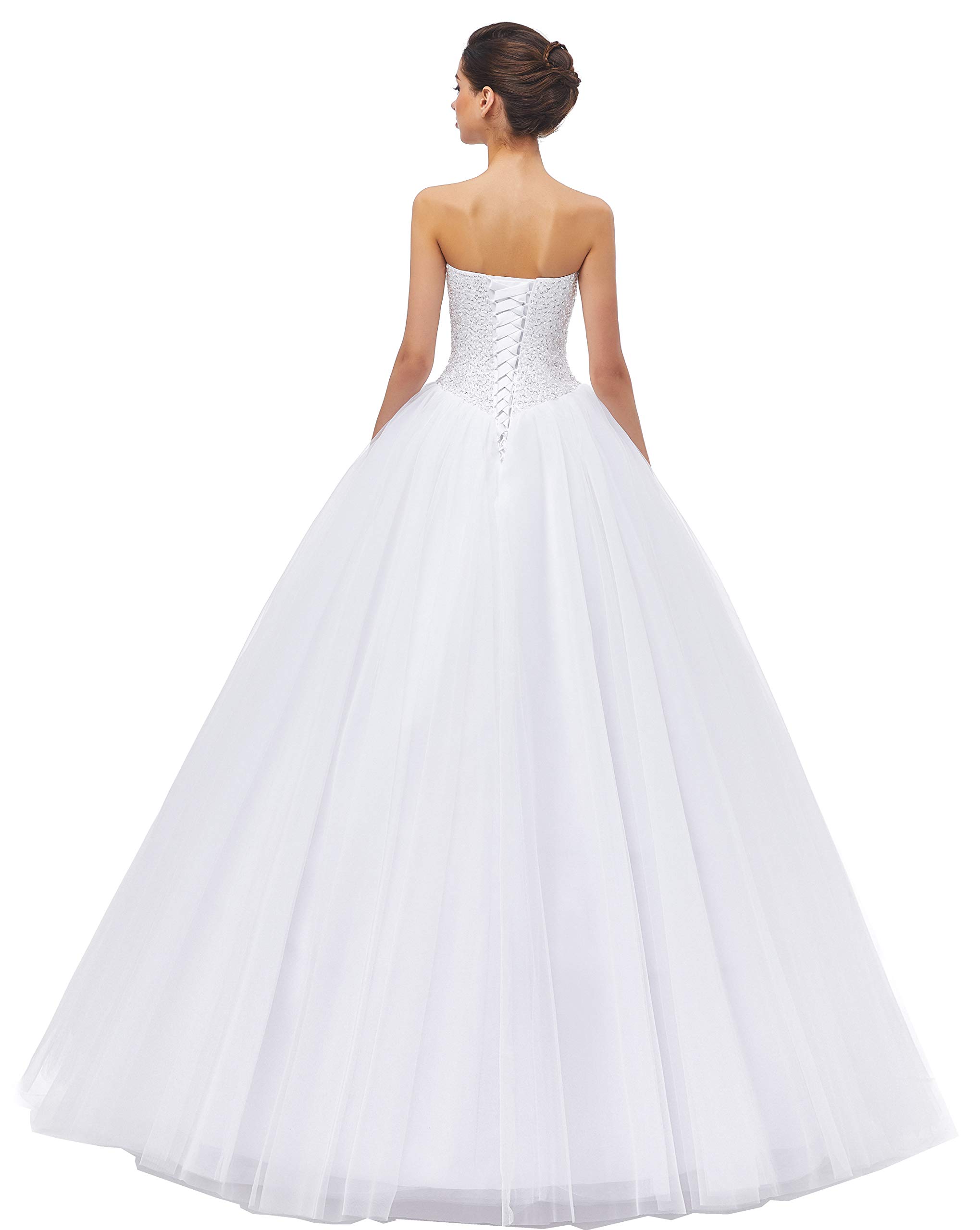 Elegant Women's Ball Gown Wedding Dress for Bride - Perfect for Bridal Ceremony, Formal Events & Special Occasions