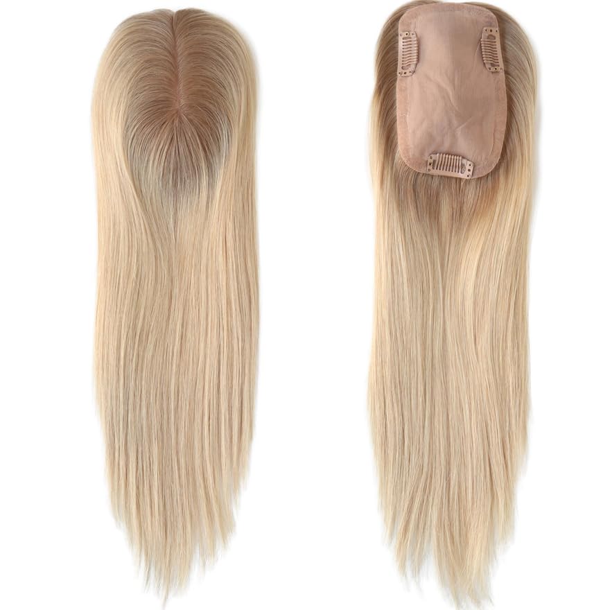 15in Human Hair Toppers for Women - 3