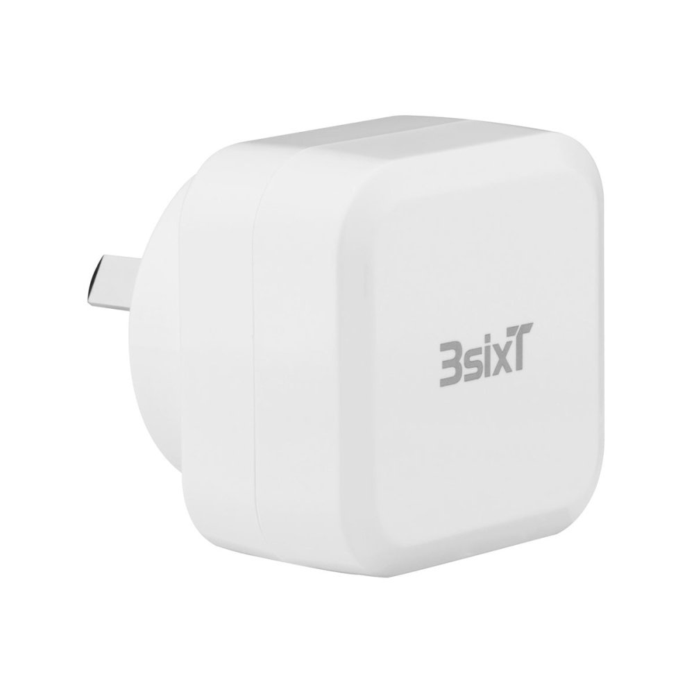 3sixT 18W USB C PD Wall Charger - Fast Charging Adapter for iPhone, Samsung, iPad - Perfect for Home, Office & Travel