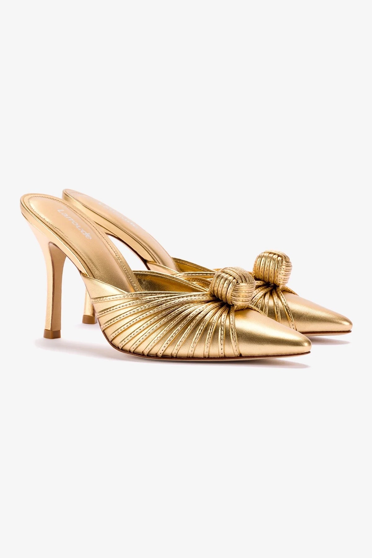 Valerie Gold Metallic Leather Pumps - Elegant High Heels for Women, Perfect for Parties, Weddings & Evening Events