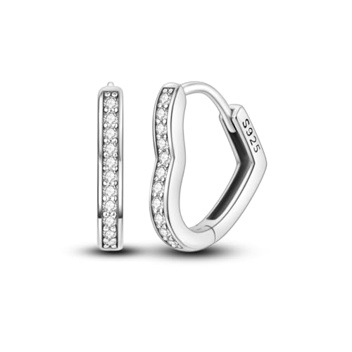 Silver Heart Earrings-A