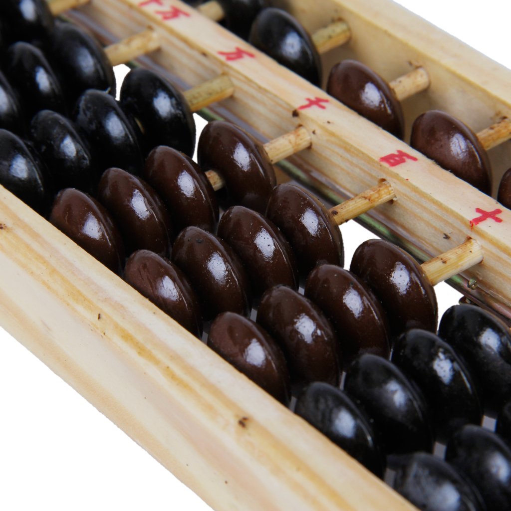 Wooden Abacus Soroban Calculator - Traditional Math Learning Tool for Kids & Adults - Perfect for Classroom, Homeschooling, and Mental Arithmetic Practice