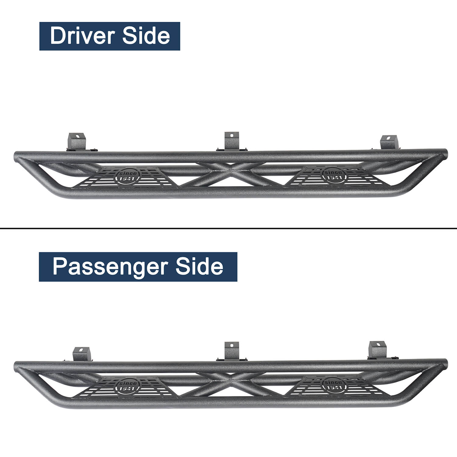 Jeep Wrangler JL 4 Door (2018-2024) Mid Width Front Bumper & Running Boards - Heavy Duty Off-Road Protection for Adventure & Daily Driving