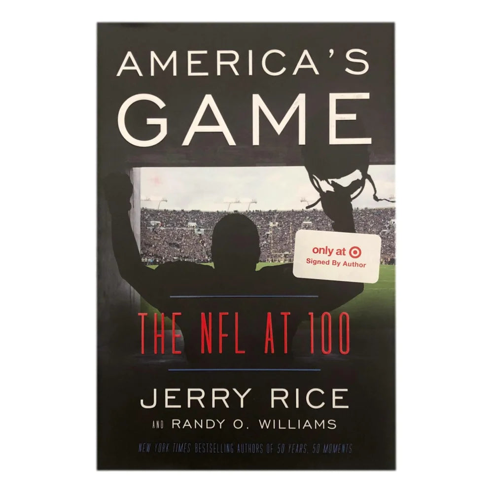 Jerry Rice Signed Book with JSA COA - Authentic NFL at 100 Autograph - Perfect for Football Memorabilia Collectors & Sports Fans Display
