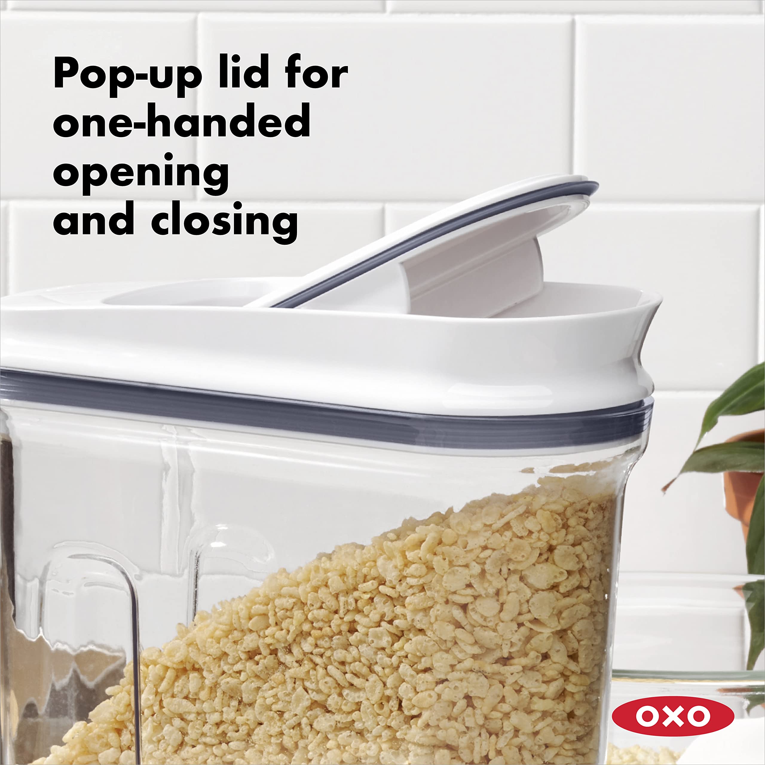 OXO Good Grips 10-Piece Airtight Food Storage Container Set & 3-Piece Cereal Dispenser - BPA-Free Kitchen Organization for Flour, Sugar, Pasta & Dry Goods - Perfect for Pantry, Countertop & Meal Prep
