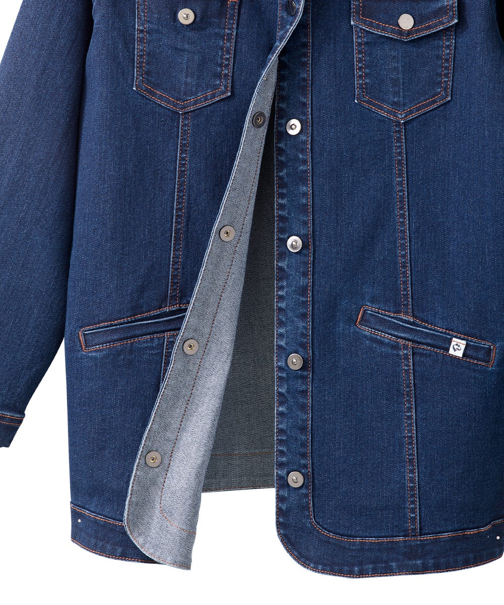 Women's Magnetic Closure Denim Jacket - Easy Self Dressing Stretch Jean Jacket for Casual Wear & Outdoor Activities