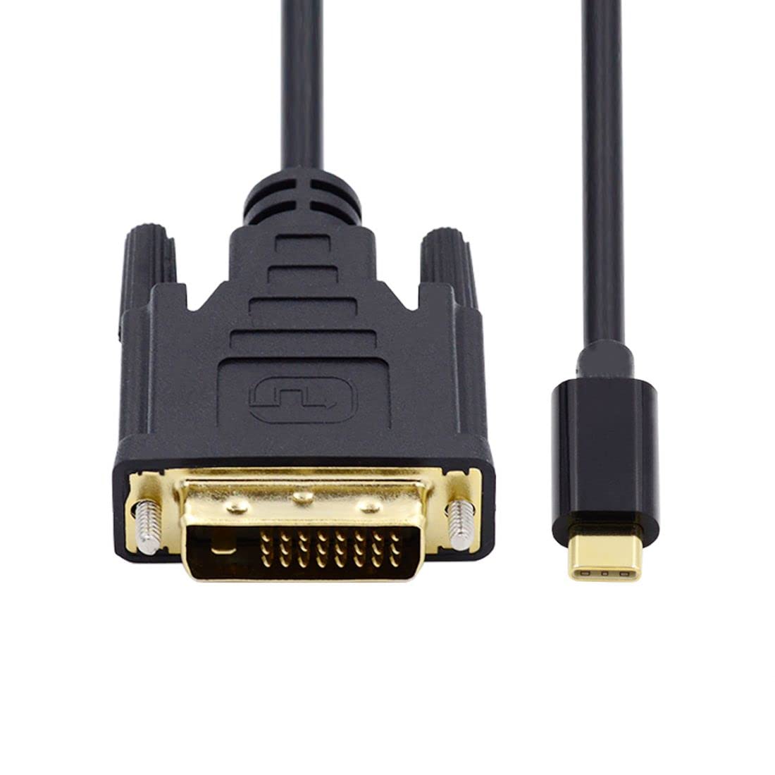 Chenyang USB C to DVI Cable 6ft, USB 3.1 Type C to DVI Adapter Cable 1080P 60Hz for Laptop, Monitor, TV - Connect MacBook Pro, Dell XPS to External Display for Work & Gaming