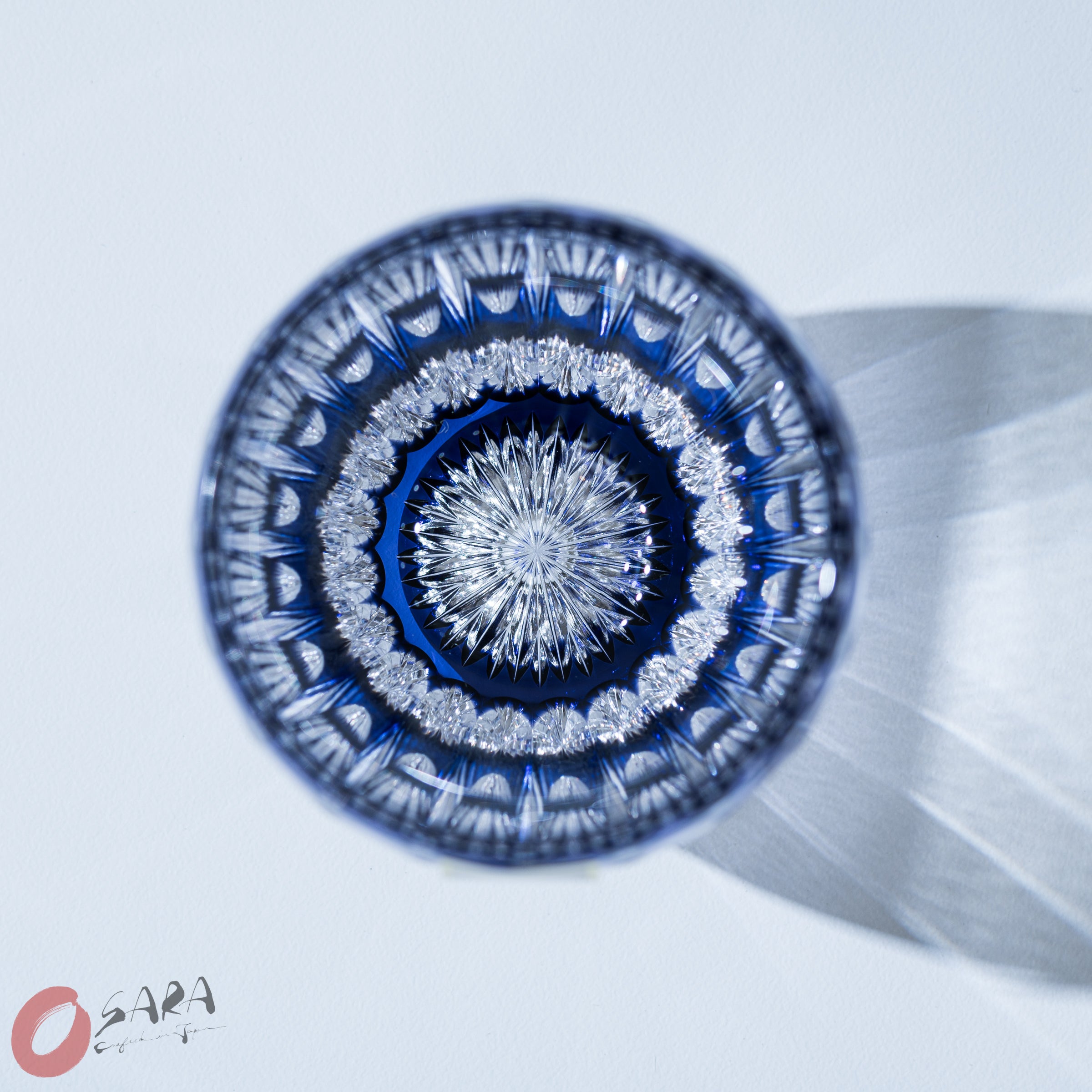 Premium KAGAMI Crystal Sake Glass Set - Elegant Chrysanthemum Design - Japanese Style Drinking Cups for Sake, Wine & Cocktails - Perfect for Gifts, Dinner Parties & Home Bar Decor