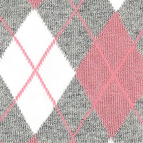 Dusty Rose and Grey Argyle / 8 Pack