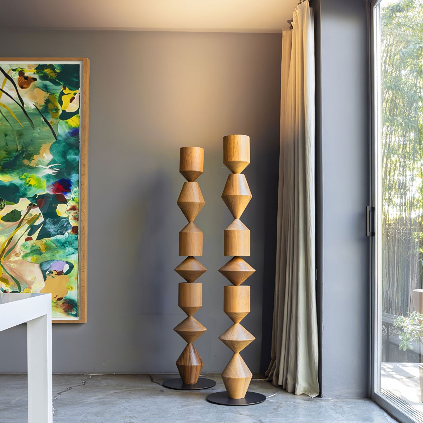 Costantina Modern Floor Lamp with Adjustable Brightness - Elegant Standing Light for Living Room, Bedroom, and Office Decor