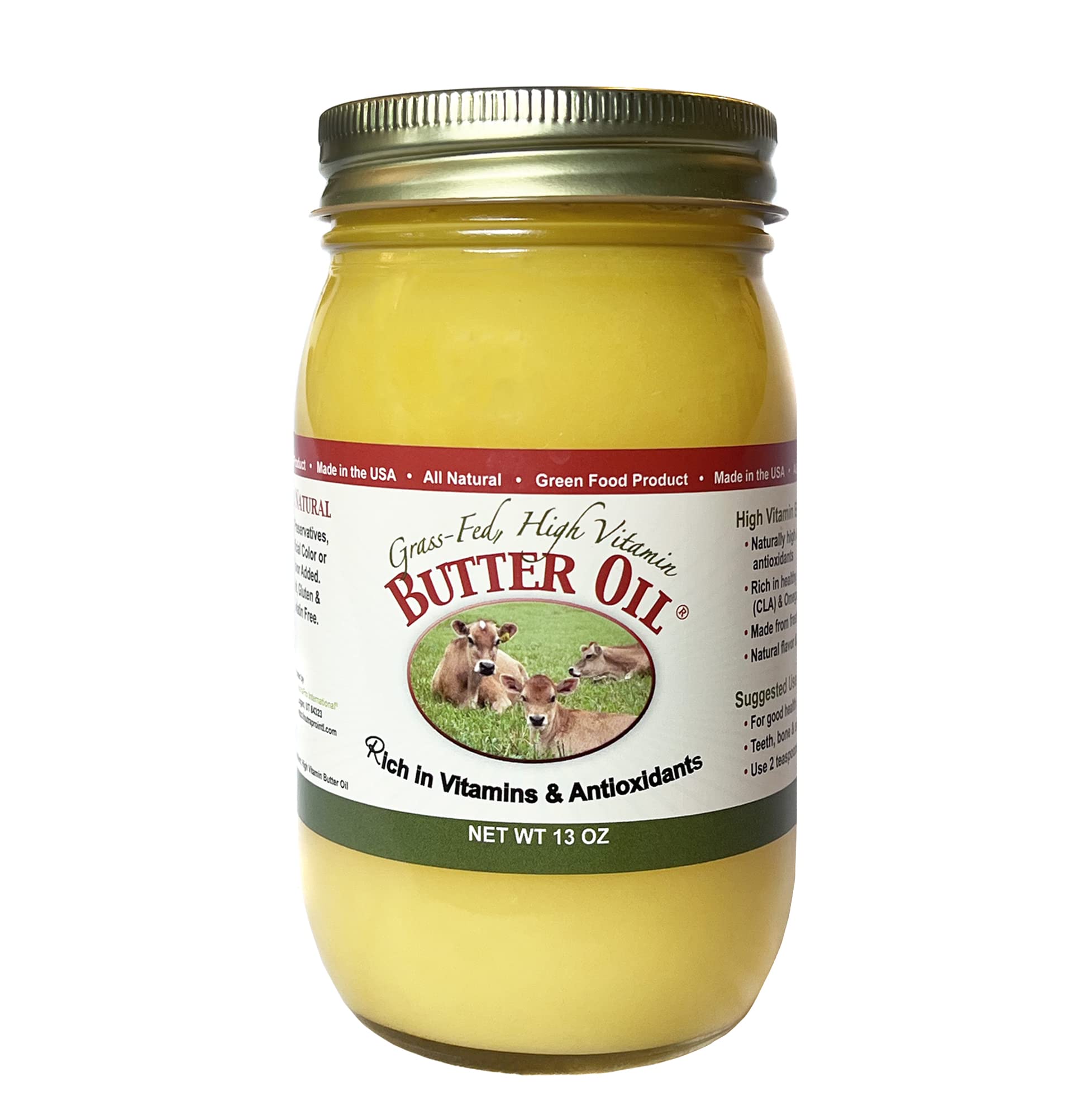 High Vitamin Butter Oil (13 Oz) & Virgin Cod Liver Oil (8 Oz) - Rich in Vitamin D & Omega 3 DHA/EPA - Mild Lemon & Peppermint Flavor - Supports Immune System & Brain Health - Perfect for Daily Supplement & Wellness Routine