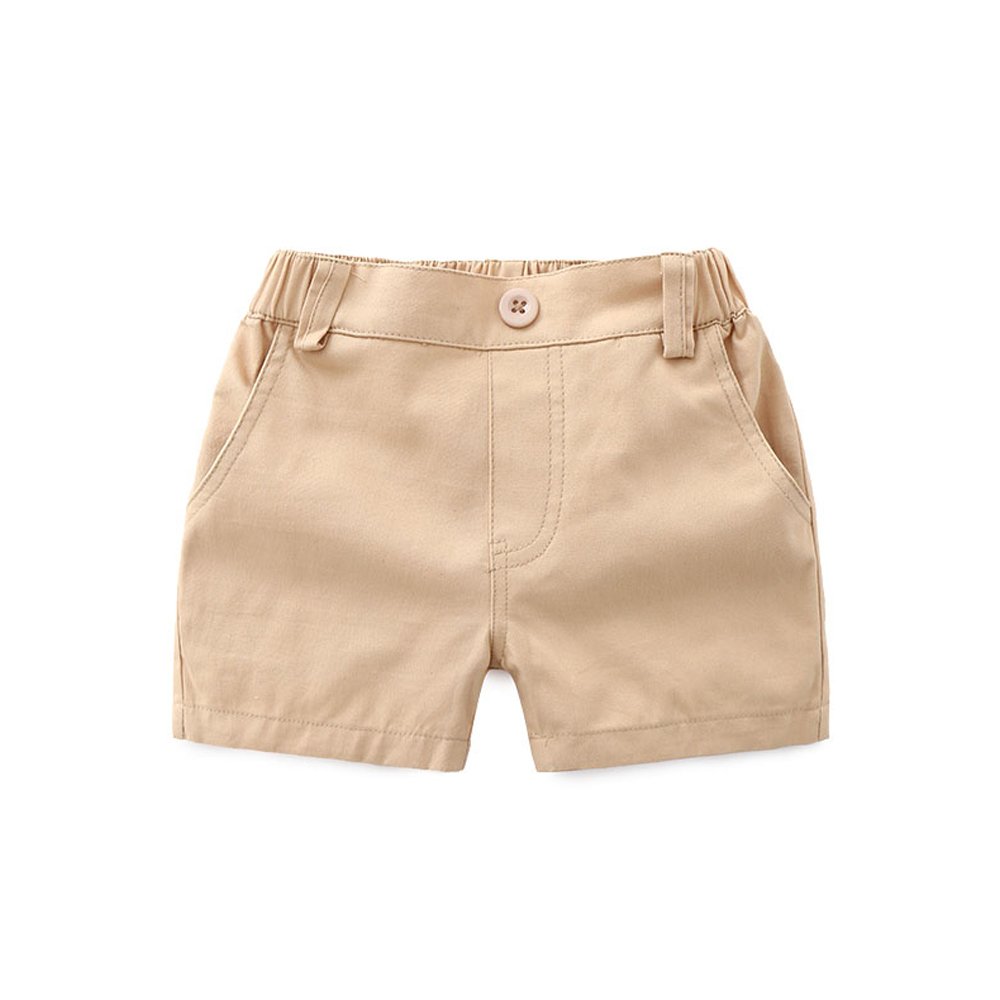 Baby Boys Short Sleeve Polo Shirt & Shorts Outfit Set - Casual Summer Playwear for Toddlers