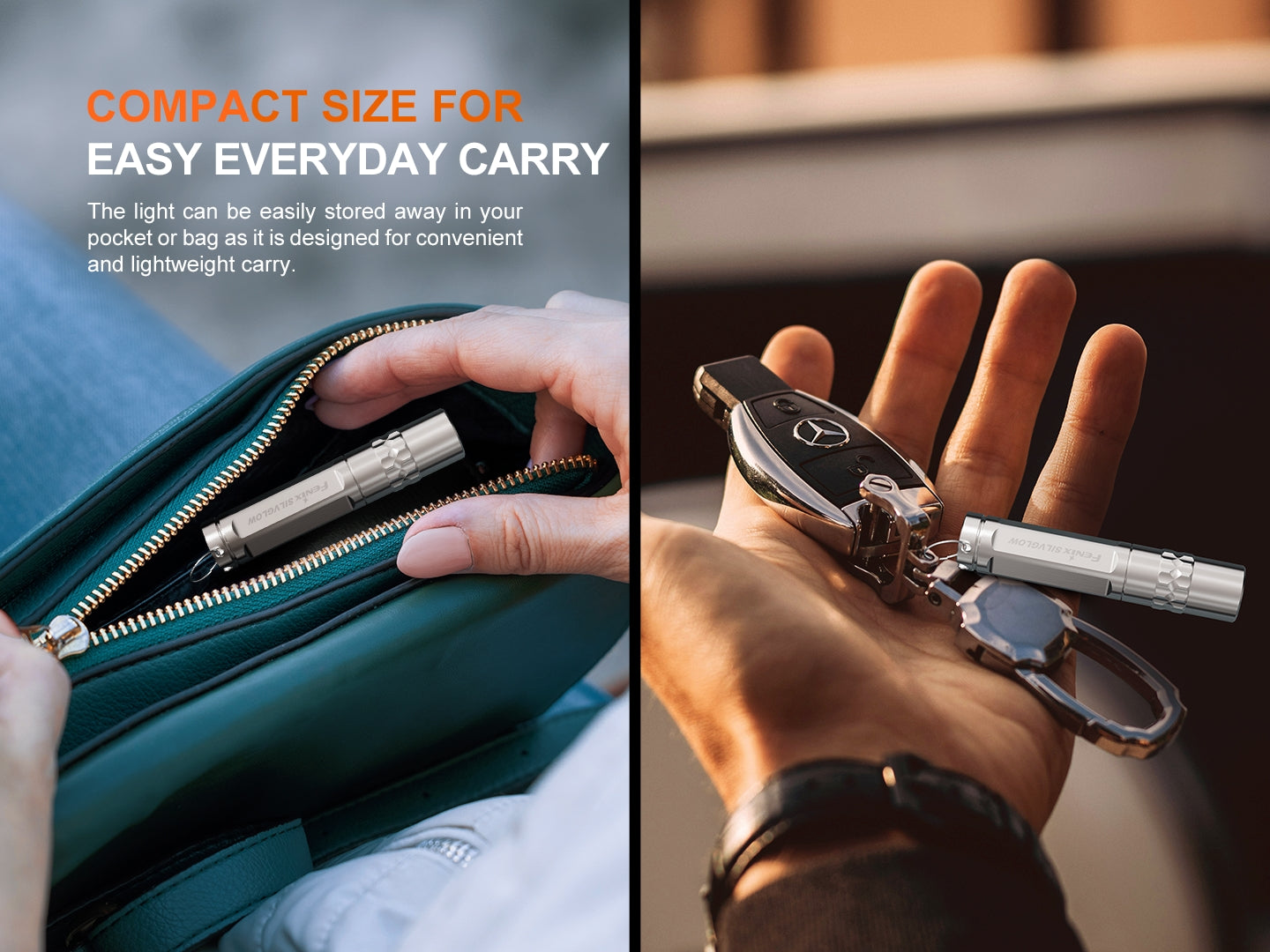 Fenix SilvGlow Limited Edition Collector's AAA Flashlight - Ultra Bright LED Keychain Light for Camping, Hiking & Emergency Use