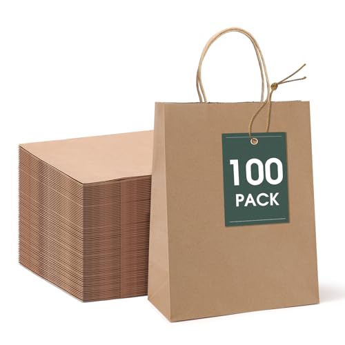Brown 8x4.25x10.5 Inch 100Pcs
