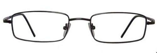 Multi-View Computer Reading Glasses Model 30 - Gunmetal Frame +2.0 Strength - Perfect for Office Work, Reading & Screen Time