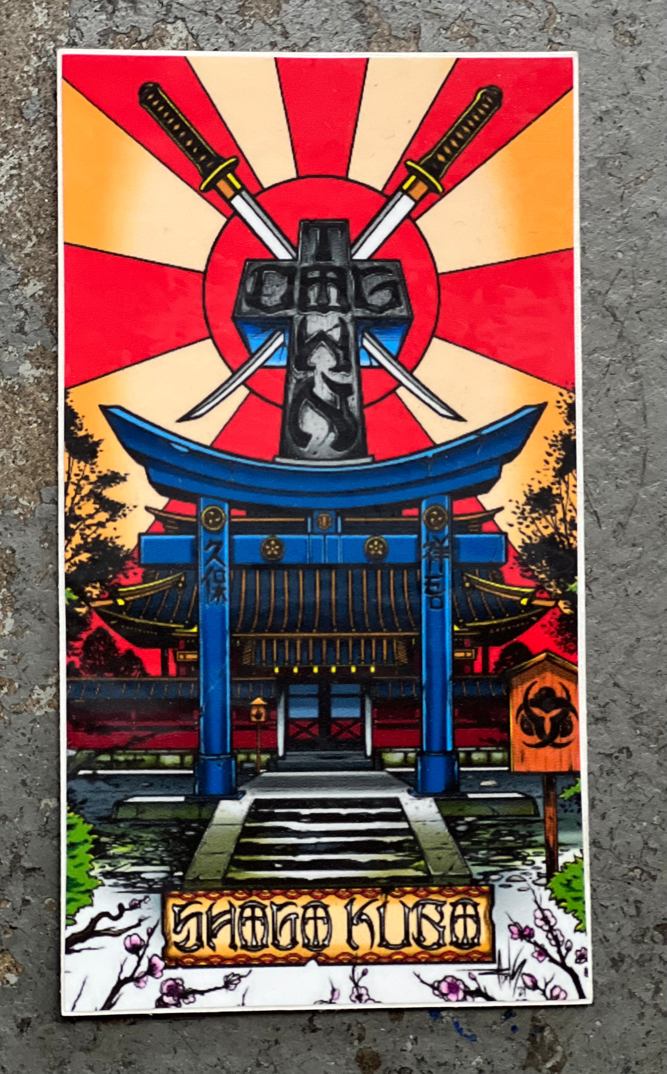 Dogtown SHOGO KUBO Skateboard Sticker Pack of 4 - Premium Vinyl Decals for Skateboards, Laptops, Helmets & Water Bottles - Perfect for Skaters & Street Art Enthusiasts