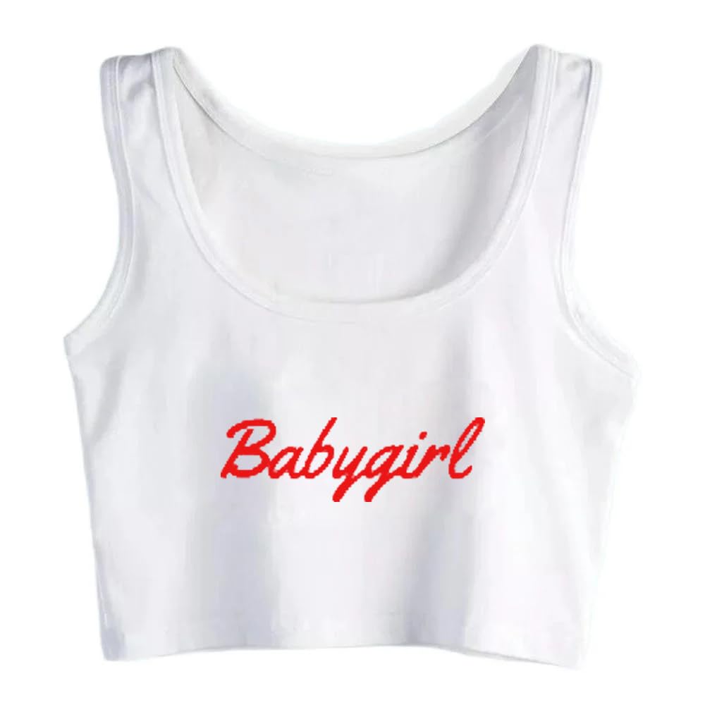 Cute Baby Girl Tank Top & Crop Top Set - Trendy 'Good Girl Yes Daddy' Vest for Toddler Girls - Perfect for Playdates, Parties & Photoshoots