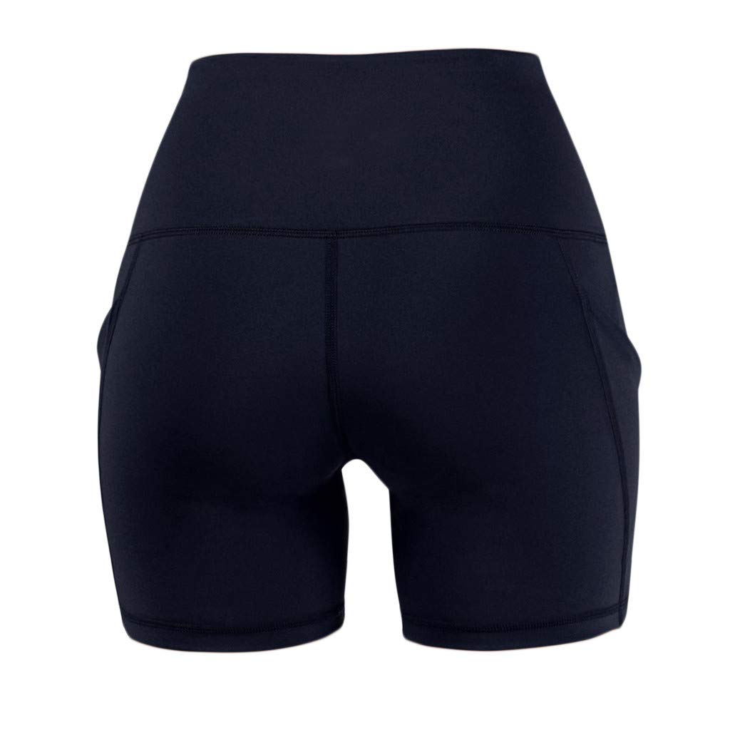 Women's High Waist Biker Shorts with Pockets - Workout Running Cycling Yoga Athletic Shorts for Training & Active Lifestyle