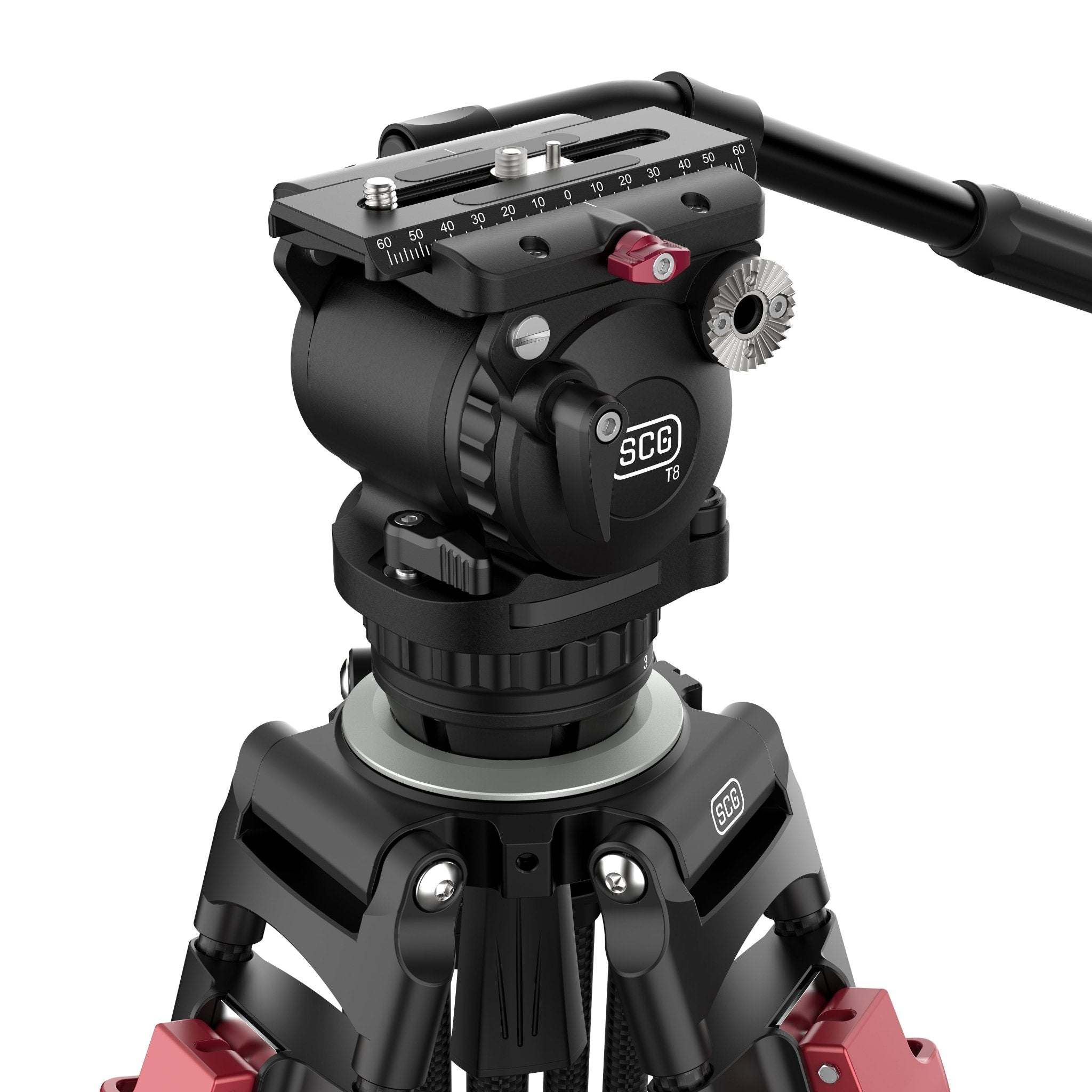 SCG T8 StediFast HD Tripod System - Professional Camera Tripod with Quick Release Plate for DSLR, Mirrorless, Video Cameras - Perfect for Photography, Videography, Travel & Outdoor Shooting