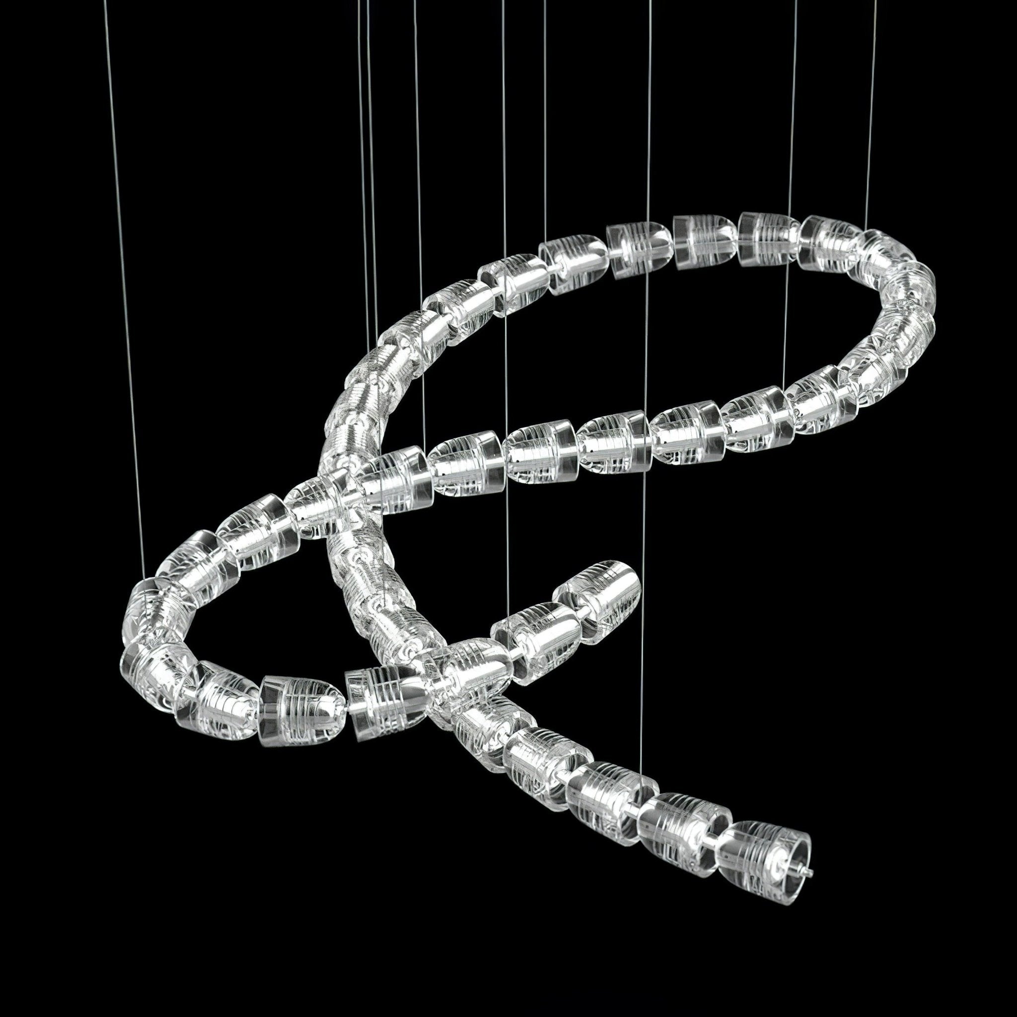 Gabriel Chandelier K - Modern Crystal Ceiling Light Fixture for Dining Room, Living Room & Bedroom | Elegant Home Decor Lighting for Wedding, Party & Luxury Interior Design