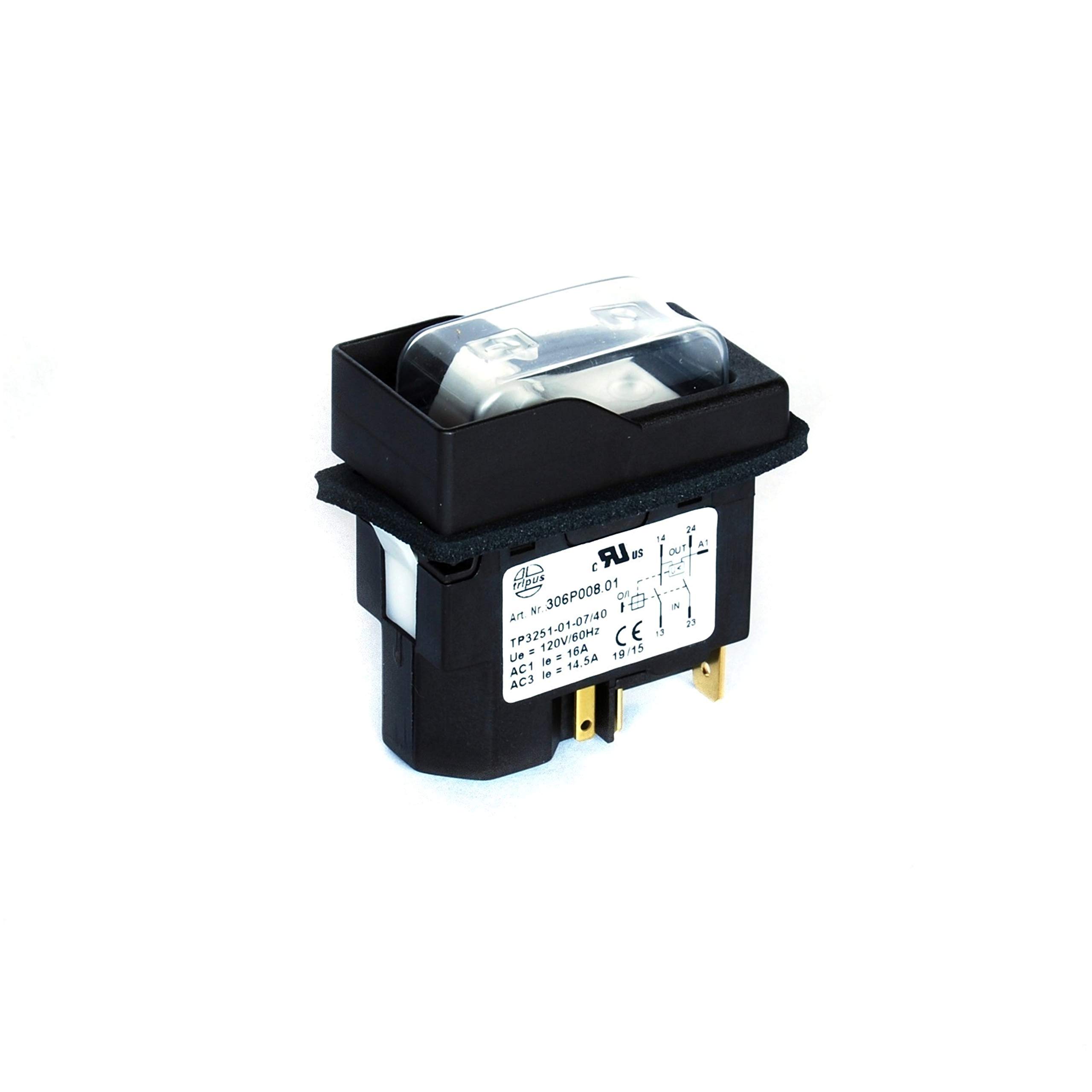 Flip-Elan-Unico-Randmeister 2-Way Touch Panel Mount Switch - Black Wi-Fi Enabled IP44 Waterproof with CE Certification - Perfect for Smart Homes, Offices, and Industrial Control Panels