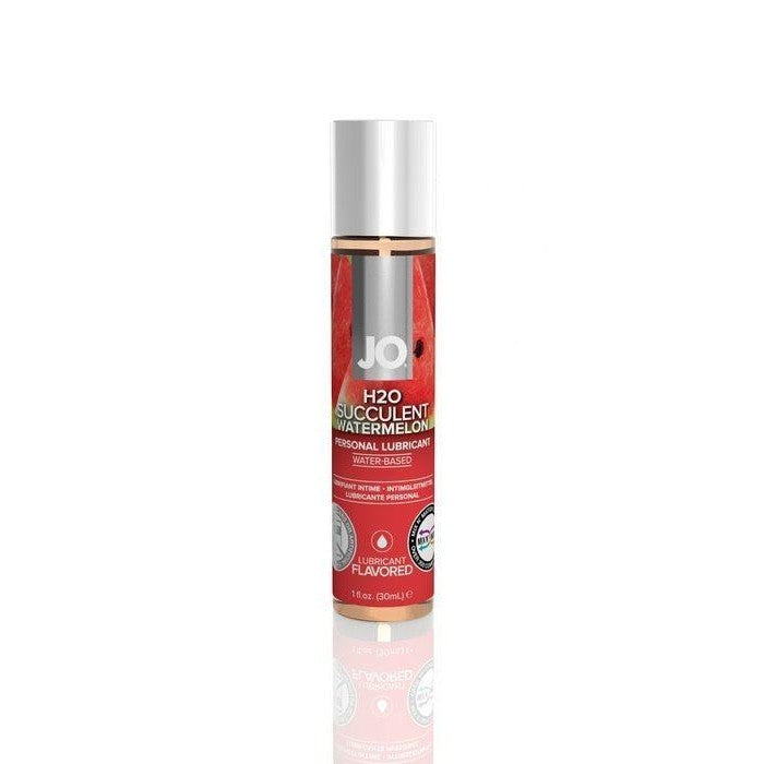 Jo H2O Watermelon Flavored Personal Lubricant - 1 Oz Bottle | Long-Lasting & Silky Smooth Feel | Perfect for Couples & Intimate Moments