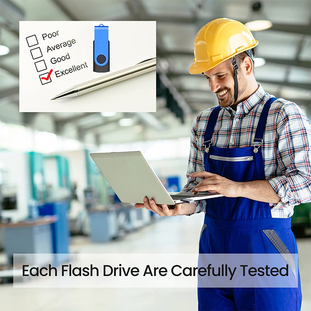 ABLAZE 4GB USB 2.0 Flash Drives 20-Pack with Lanyards - Bulk Storage for Office & School