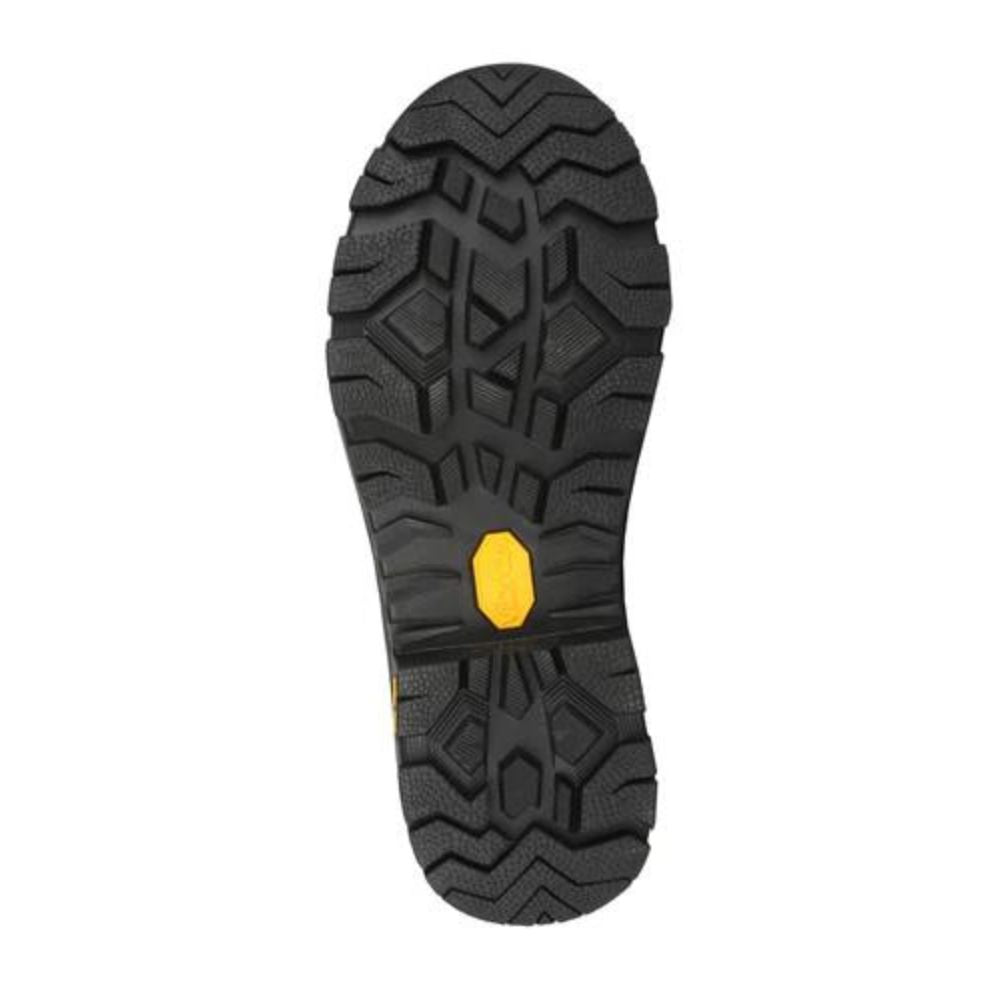 STC Morgan Men's 8 Composite Toe Leather Work Boots - Black Safety Shoes for Construction, Warehouse & Outdoor Work