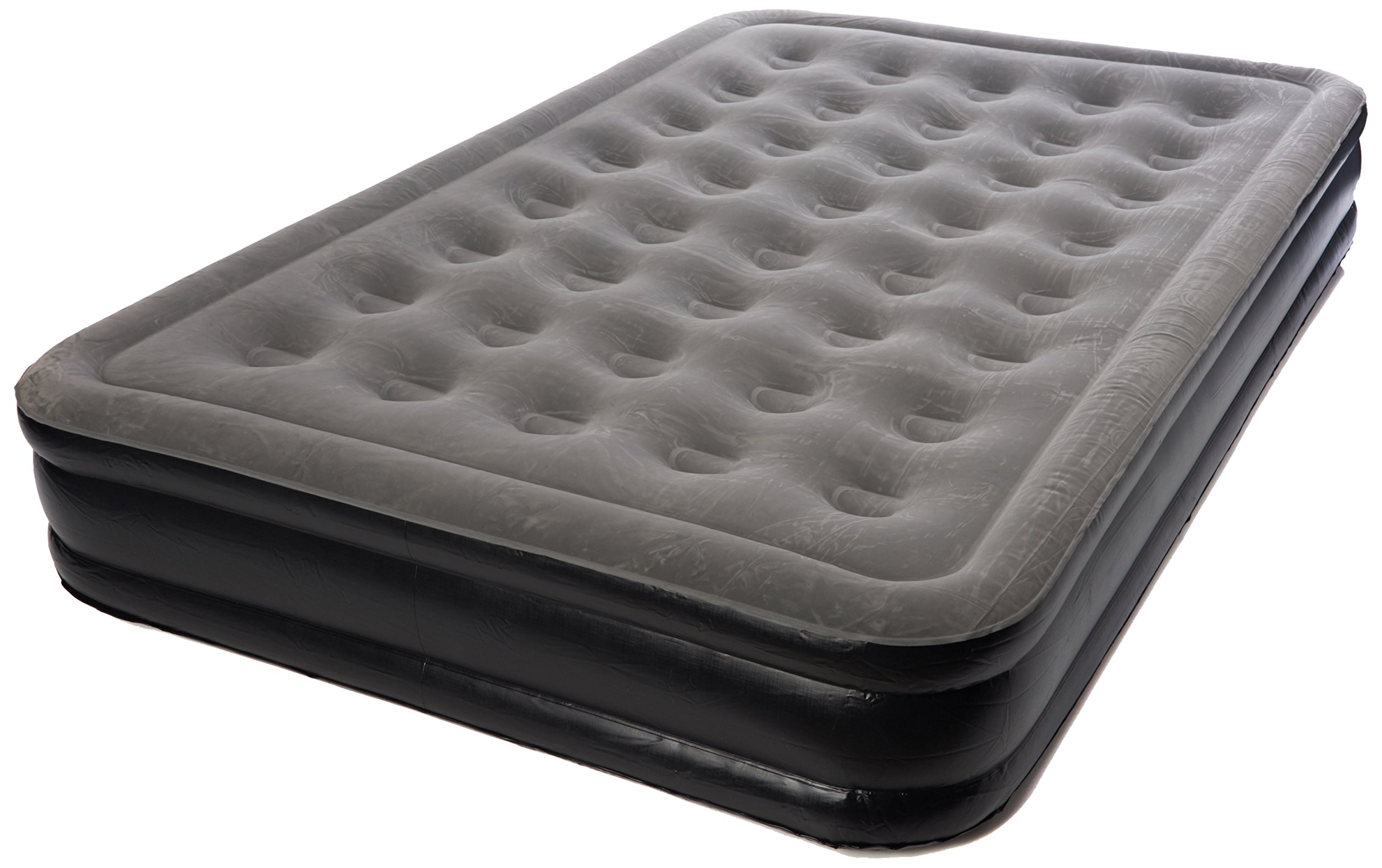 Outwell Unisex Outdoor Flock Excellent Air Bed - Grey/Black - One Size - Perfect for Camping, Hiking & Guest Sleeping