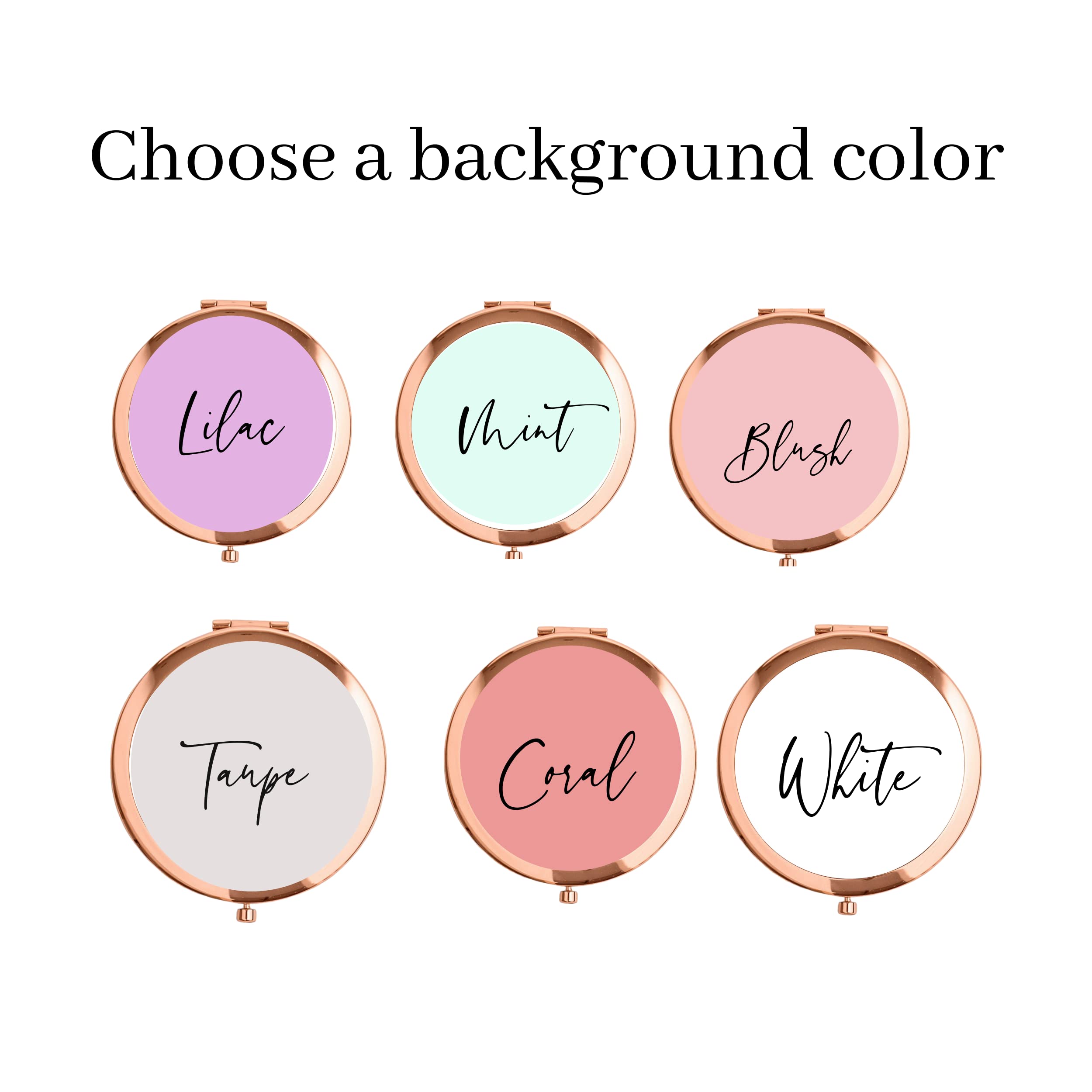 Portable Round Folding Handheld Magnifying Makeup Mirror - Compact Travel Cosmetic Mirror for Purse, Pocket & Handbag - Perfect Bridal Gift & Wedding Favor - Ideal for Home, Travel, and On-the-Go Touch Ups