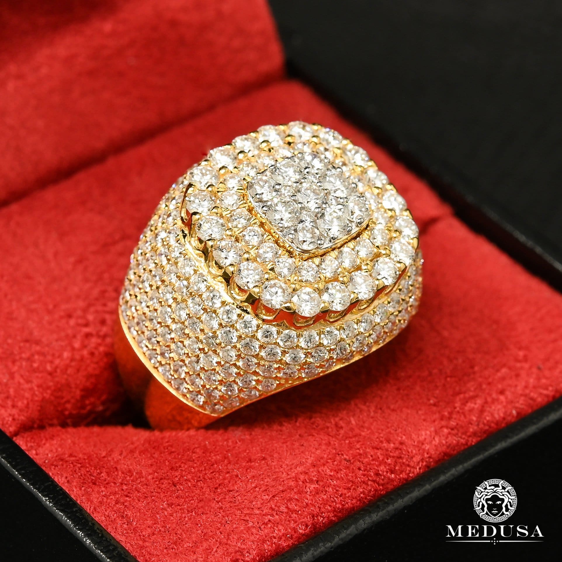 Orb D3 Diamond Ring - Elegant 14K Gold Plated Cubic Zirconia Jewelry for Women | Perfect for Engagement, Wedding, Anniversary & Special Occasions