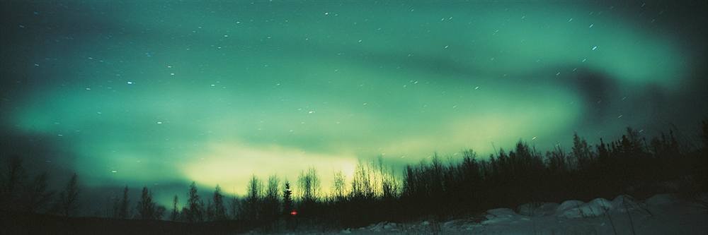 Walls 360 Peel & Stick Wall Mural - Northern Lights Aurora Borealis Alaska Landscape Removable Wallpaper (36