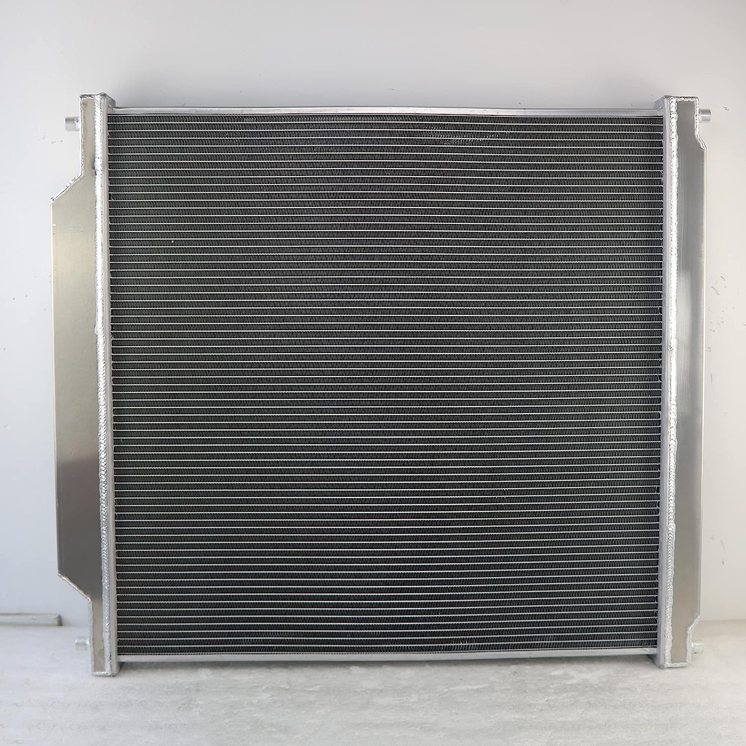 2003-2007 Ford F250 F350 F450 F550 Super Duty 6.0L Powerstroke Turbo Diesel Aluminum Radiator Kit - 2 Row with Electric Fan Shroud & Thermostat - Heavy Duty Cooling for Towing & Off-Road Performance